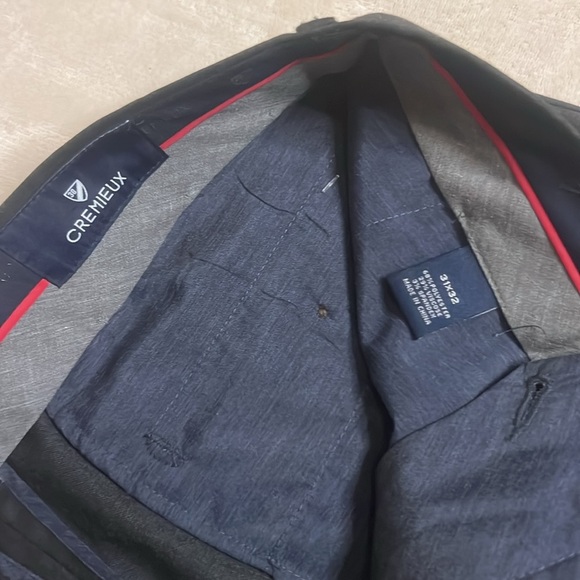 NWT Men’s Cremieux 31x32 Charcoal Grey Dress Pants - Picture 8 of 9